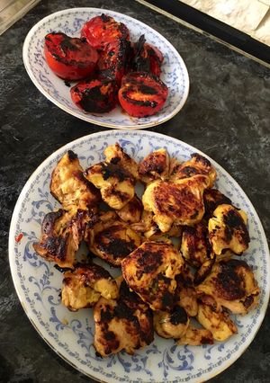 عکسی از دستور جوجه کباب ماهیتابه ای
