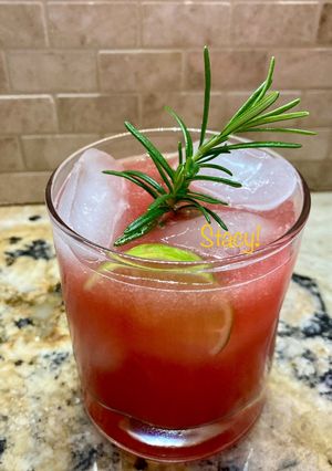 A picture of Watermelon and Rosemary Lemonade - Aguas Frescas!.