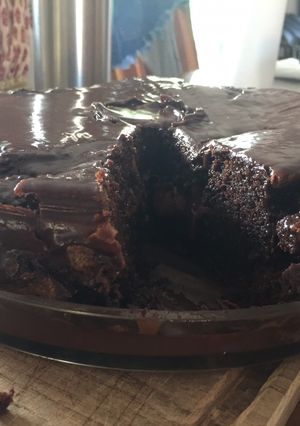Una foto de Torta húmeda de chocolate