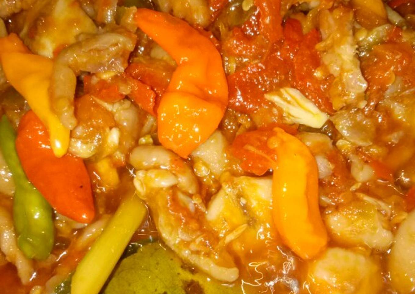 Rica rica brutu /tunggir (pantat ayam)