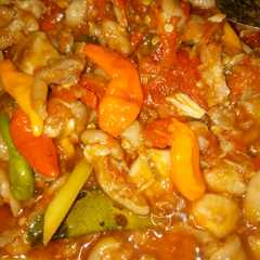 A picture of Rica rica brutu /tunggir (pantat ayam).