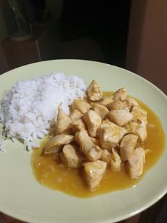 Una foto de Pollo a la naranja
