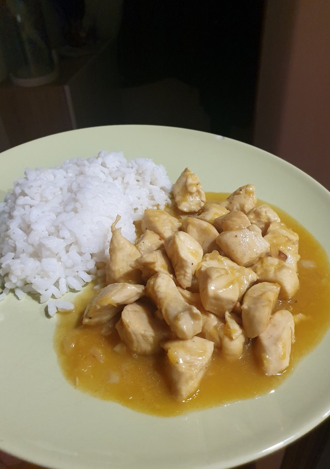 Una foto de Pollo a la naranja