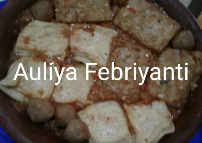 Ini dia! Resep buat Penyet 2TP (Tempe,Tahu,Pentol)  sedap