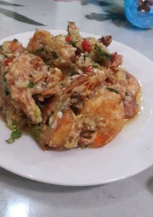 Foto resep Udang telur asin