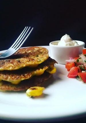 A picture of Mini Corn Pancakes.