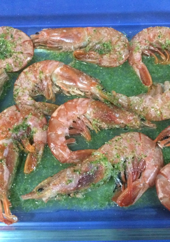 Una foto de Gambones asados en el horno