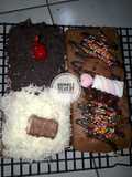 Brownis topping mix 2 telur