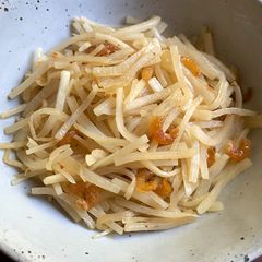 A picture of Stir-fried Daikon & Dried Shrimps.