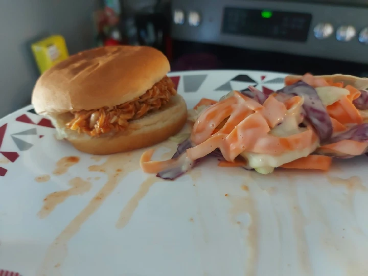 Easy Way Make Recipe Slow-Cooker Pulled Chicken with Cole-Slaw that is Perfect, Perfect}