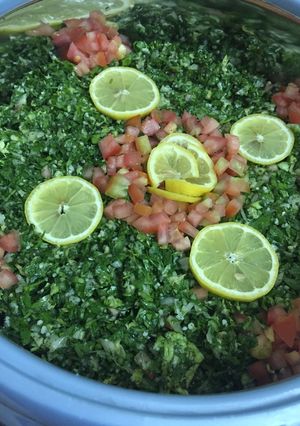 صورة لوصفة تبولة نااطعه 😋