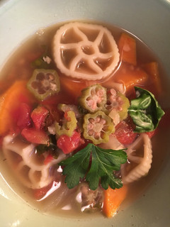 A picture of Spicy Okra Soup.