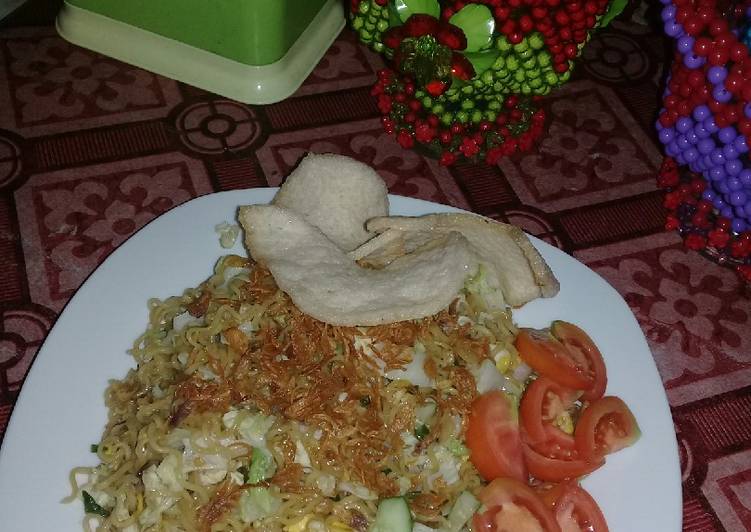 Mie Goreng Sawi putih ala bundha