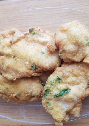 Una foto de Filetes de pollo empanados