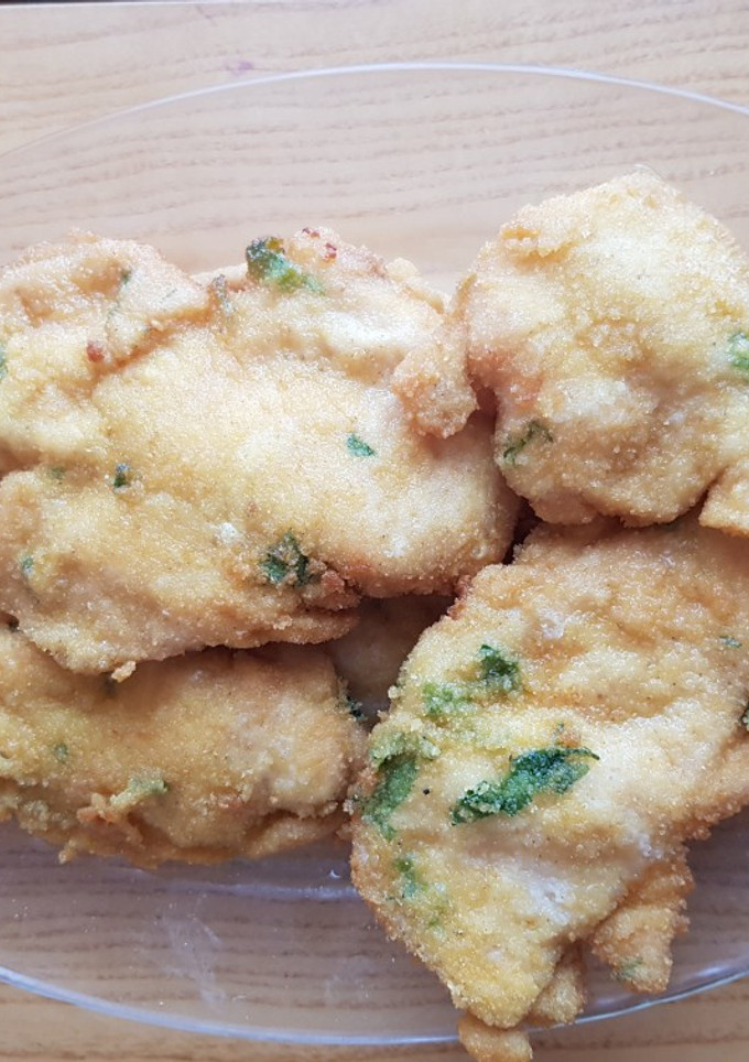 Una foto de Filetes de pollo empanados