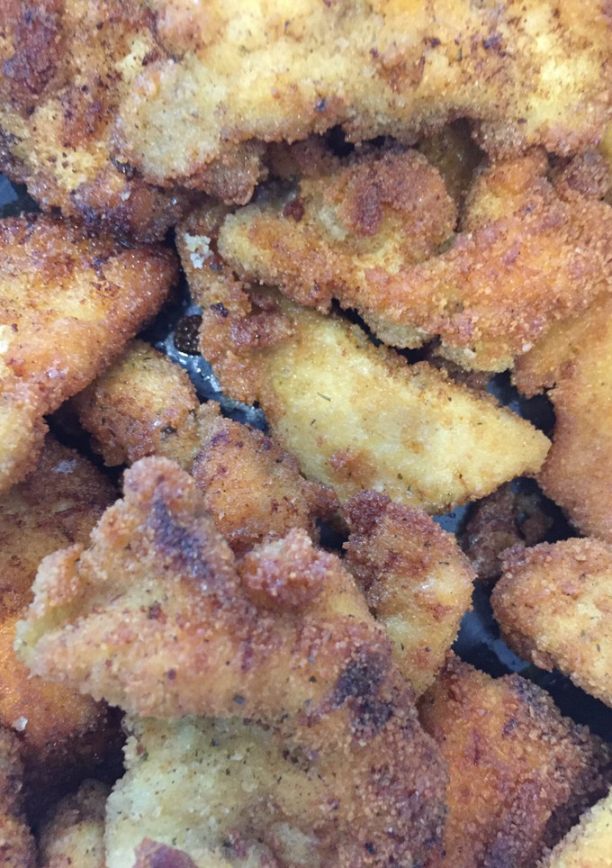 Una foto de Nuggets de pollo caseros