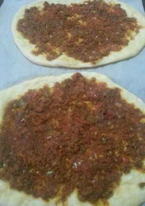 صورة لوصفة لحم بعجين