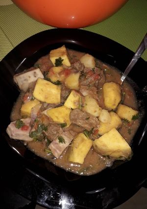 A picture of Arrowroot stew #mycreativearrowrootrecipecontest.