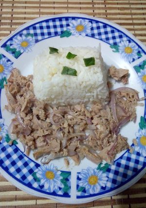 Una foto de Atún encebollado