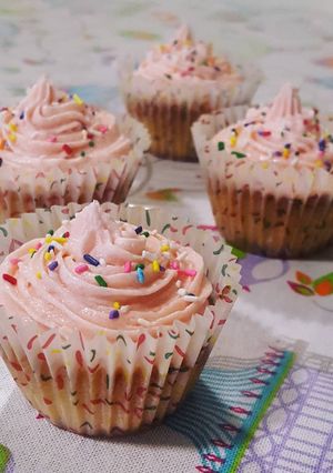 Una foto de Cupcakes con buttercream de vainilla