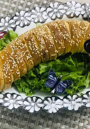 A picture of Caterpillar 🐛 Chicken Bread.