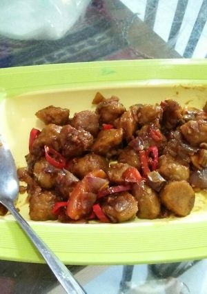 Foto resep Pentol Tumis Pedas Manis