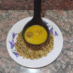 A picture of Moong dal krayal/ karel/ करायल.