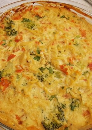 Foto de Macarrão Gratinado com Brócolis, Ricota e Tomates