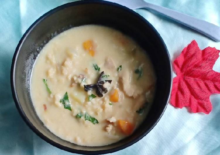 Resep Chiken oat soup Anti Gagal