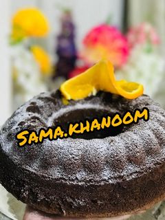 عکسی از دستور کیک شیفون شکلاتی