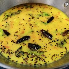 A picture of Raw mango dal (no onion no garlic recipe).