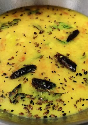 A picture of Raw mango dal (no onion no garlic recipe).