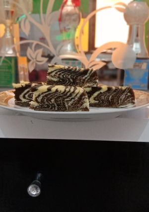 Foto resep Cake Zebra Kukus