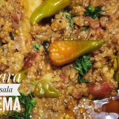 A picture of Khara masala qeema.