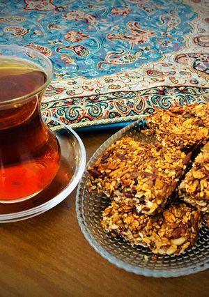 عکسی از دستور انرژی زای خونگی (گرانولا بار مغذی)