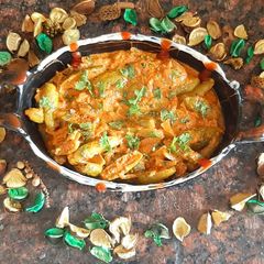 A picture of Kundru ki sabzi.