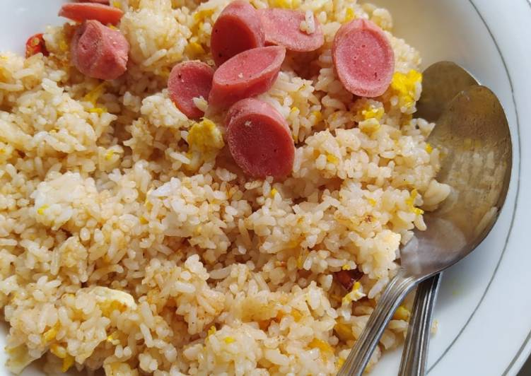 Cara Bikin Nasi goreng sosis Enak dan Antiribet