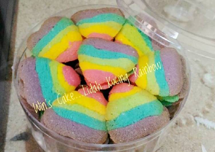 Resep: Makan di DimeLidah Kucing Rainbow