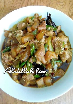 Foto resep Kikil tahu cabe hijau pedas sedap ala Abdillah fam