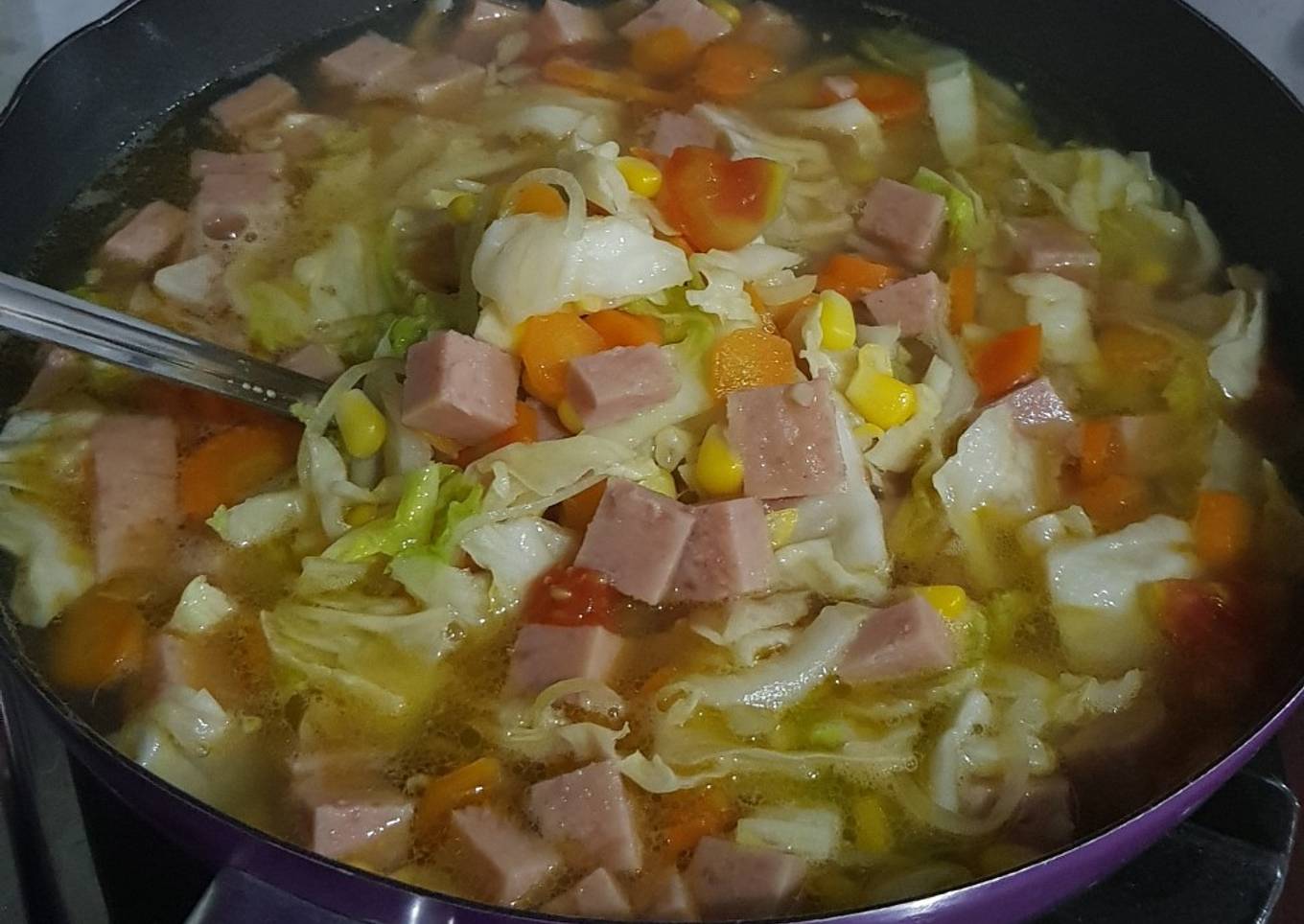 Sop Pelangi Warna Warni Simple (Non Halal)