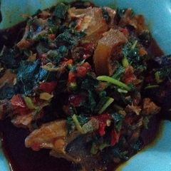 A picture of Spinach soup.
