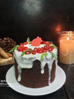 عکسی از دستور کیک یلدا بدون فر و خامه قنادی