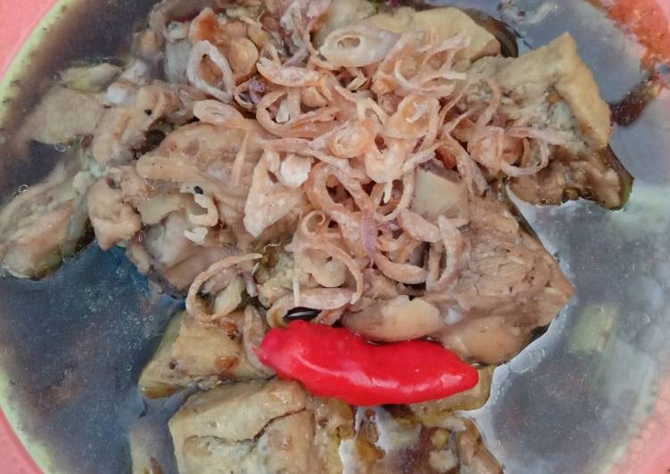 Rawon daging ayam +tahu