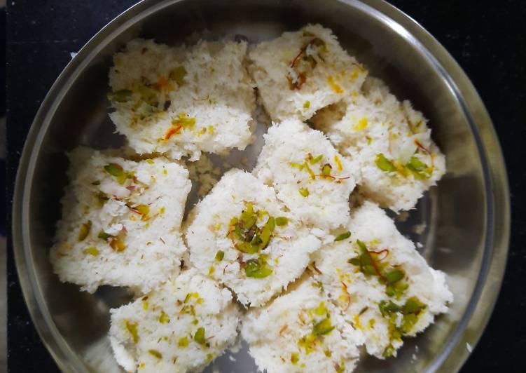 Sugarfree coconut burfi