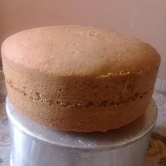 A picture of Orange blueberry cake. #authormarathon.