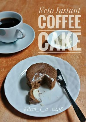 Foto resep Keto Instant Coffee Cake #ketopad