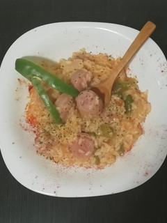 Una foto de Arroz con butifarra