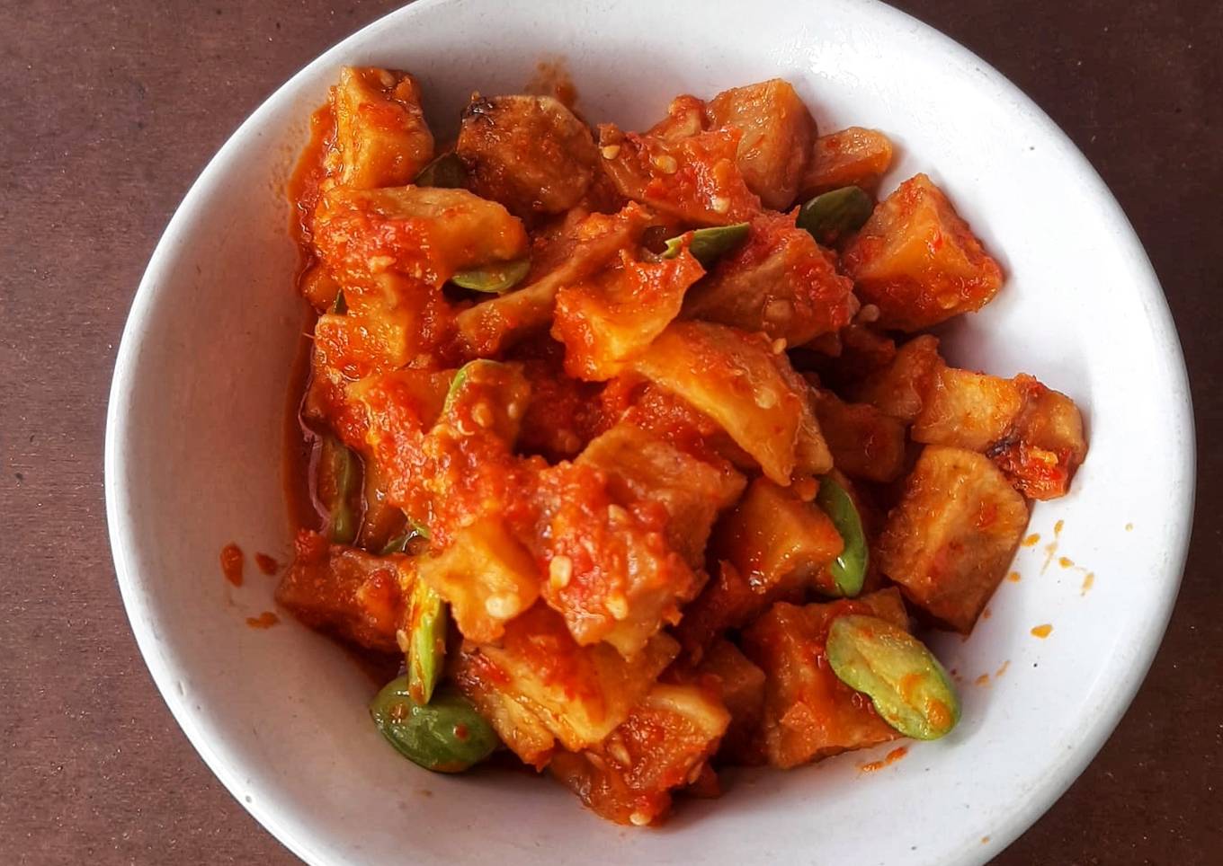 Sambel goreng kentang pete