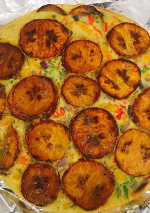 A picture of Plantain fritata.