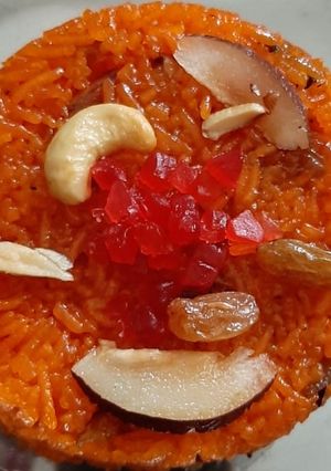 A picture of Meethe chawal.